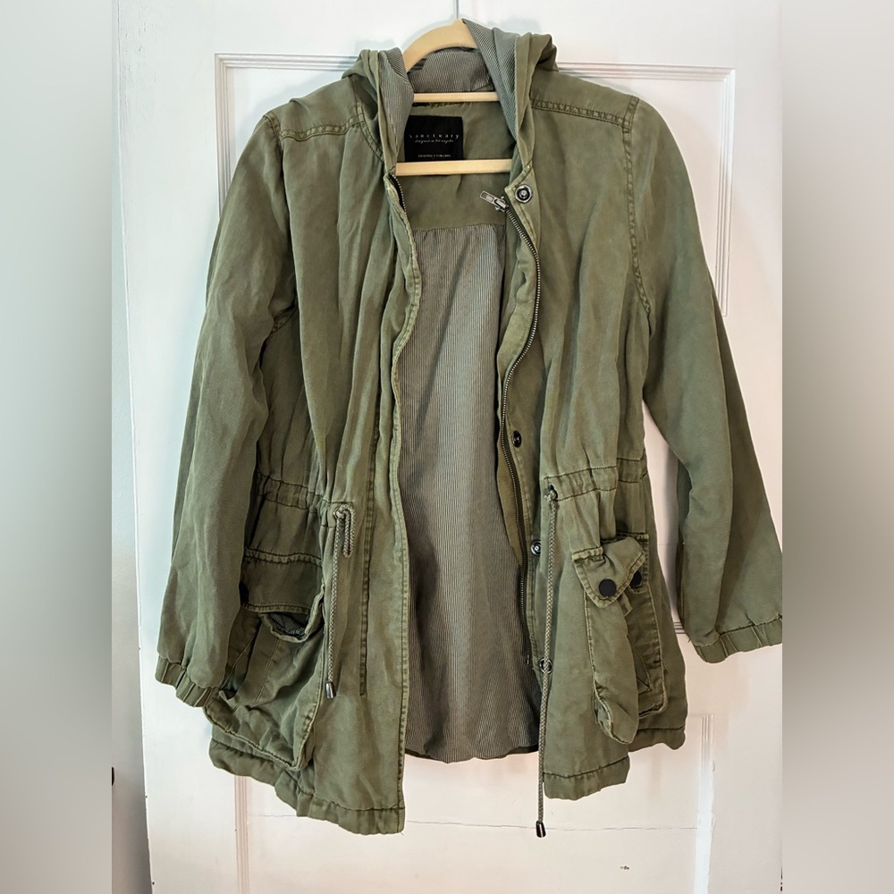 Anthropologie Sanctuary Army Green Jacket
